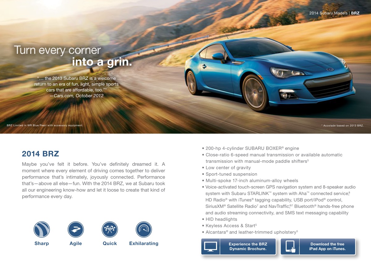 2014 Subaru Brochure Page 12